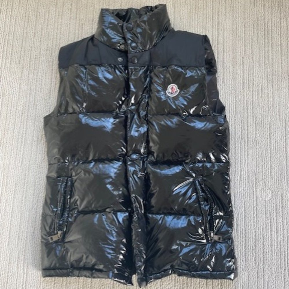 Authentic Men's Black Moncler Quilted Down Puffer Vest